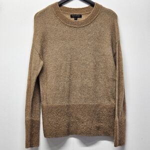 Banana Republic Pullover Italian Yarn Wool Blend Sweater Medium Brown Old Money